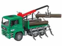 Bruder® Spielzeug-LKW MAN Holztransporter-LKW mit Ladekran 1:16