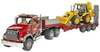 Bruder&reg; Spielzeug-LKW LKW Modell Mack Granite mitJCB 4CX Bagger Fertigmodell...