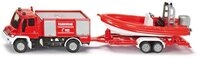 Siku Spielzeug-Auto siku Unimog Feuerwehr mit Boot 1:87