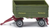 Siku Spielzeug-Auto Fortuna Seitenkipper - Robuster Zwei-Achs-Anh&auml;nger mit