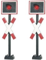 Viessmann Modelleisenbahn-Verkehrszeichen Andreaskreuze-Set f&uuml;r Bahn&uuml;bergang
