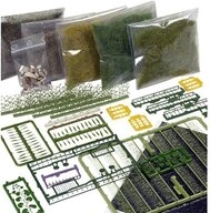 Busch Modelleisenbahn-Fertiggel&auml;nde H0 Starter-Kit Bodengestaltung Wald &...
