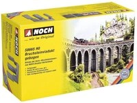 NOCH Modelleisenbahn-Br&uuml;cke H0 Bruchsteinviadukt, gebogen 58665