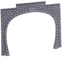NOCH Modelleisenbahn-Spielunterlage NOCH&reg; Tunnel-Portal, 2-gleisig mit 9,5 x 7...