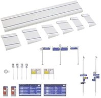 Faller Modelleisenbahn-Set Faller 120202 H0 Moderner Bahnsteig mit Zubeh&ouml;r