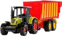 Siku Spielzeug-Auto siku Claas Traktor mit Silagewagen - Starkes Farmer-Set