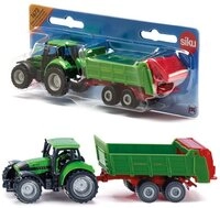 Siku Spielzeug-Auto SIKU 1673 Deutz Traktor mit Universalstreuer - Authentisches