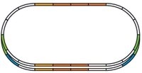 PIKO Modelleisenbahn-Set H0 Gleis-rg&auml;nzungs-Set 55340