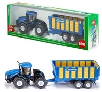 SIEPER Modelltraktor siku New Holland mit Silagewagen 1:50