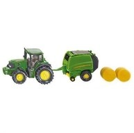 SIEPER Modelltraktor siku John Deere 7530 mit Ballenpresse 990
