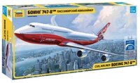 Zvezda Modellbausatz Boeing 747-8 / 1:144, Ma&szlig;stab 1:144