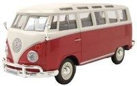 Maisto&reg; Modellauto VW Bus T1 Samba 1962 rot wei&szlig;, Ma&szlig;stab 1:24