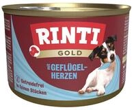 Rinti Gold mit Gefl&uuml;gelherzen 185 g - 12 St&uuml;ck, f&uuml;r: Hund