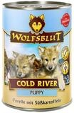Wolfsblut Cold River Puppy 395 g - 6 St&uuml;ck, Nassfutter f&uuml;r: Hund