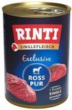Rinti Singlefleisch Exclusive Ross Pur 400 g - 12 St&uuml;ck, f&uuml;r: Hund