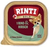 Rinti Gold Mini mit Rind & Hirsch 100 g - 16 St&uuml;ck, Nassfutter f&uuml;r: Hund
