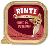 Rinti Gold Mini mit Rind & Perlhuhn 100 g - 16 St&uuml;ck, Nassfutter f&uuml;r: Hund