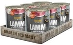 Belcando Lamm mit Reis und Tomaten - Nassfutter mit Distel&ouml;l f&uuml;r Haut & Fell