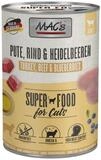 MAC'S Pute & Heidelbeeren f&uuml;r Katzen 400 g - 6 St&uuml;ck, Nahrungserg&auml;nzungsmittel