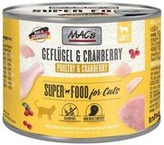MAC'S Gefl&uuml;gel & Cranberry 200 g - 6 St&uuml;ck, Nassfutter f&uuml;r: Katze