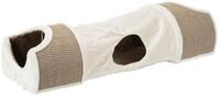 TRIXIE Tiertunnel Kratztunnel - lichtgrau/braun - 110 &times; 30 &times; 38 cm, Pl&uuml;sch