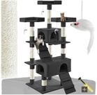 tectake Kratzbaum Katzenbaum Barney 170 cm Diverse Farben, Vielseitig mit robusten