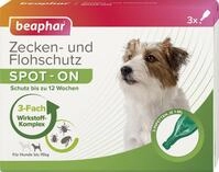 beaphar Zeckenschutzmittel Zecken- und Flohschutz SPOT-ON f&uuml;r Hunde bis 15 kg