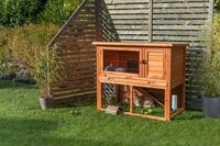 TRIXIE Kleintierstall Kleintierstall mit Freilaufgehege - braun - 116 &times; 97 &times;...