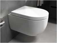 Aqua Bagno Hänge-WC spülrandlos Toilette mit WC-Sitz (ABWCSR001)