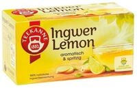 TEEKANNE Tee Ingwer-Lemon, 20 Beutel, Ingwerteemischung mit Zitrone