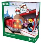 BRIO&reg; Spielzeugeisenbahn-Set Brio World Eisenbahn Set Metro Bahn Set 20 Teile 33513