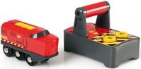 BRIO&reg; Spielzeug-Eisenbahn BRIO&reg; WORLD, IR Frachtlok, mit Licht und Soundfunktion