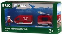 BRIO&reg; Spielzeugeisenbahn-Set BRIO World World Roter Akku-Reisezug
