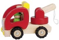goki Spielzeug-Abschlepper Abschleppwagen Roter Engel, (Set, packung), Massivholz,