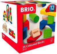 BRIO&reg; Bunte Holzbausteine 25-tlg. Spielbausteine