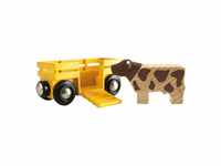 BRIO® Spielzeug-Auto Tierwagen mit Kuh 2-tlg.