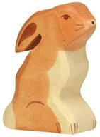Holztiger Dekostern HOLZTIGER Hase aus Holz - sitzend
