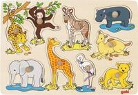 Gollnest & Kiesel Puzzle Steckpuzzle Afrikanische Tierkinder, Puzzleteile