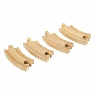 BRIO&reg; Schienenerweiterungs-Set Kurze Gebogene Gleise 4-tlg.
