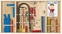 Pebaro Kinder-Werkzeug-Set Laubs&auml;ge-Set im Holzschrank "Unser Klassiker", 407