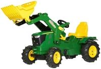 rolly toys&reg; Tretfahrzeug John Deere 6210R, Kindertraktor mit Lader und Luftbereifung