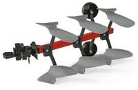 rolly toys&reg; Kinderfahrzeug-Anh&auml;nger Rolly Toys Traktor Kinder Pflug rot 123865