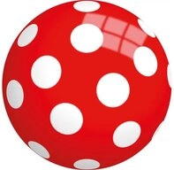 Vedes Spielball John 50131 - Buntball mit Pilz-Motiv, Durchm.: 23 cm
