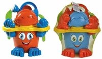 SIMBA Sandform-Set Outdoor Spielzeug Eimergarnitur mit F&uuml;&szlig;en zuf&auml;llige...