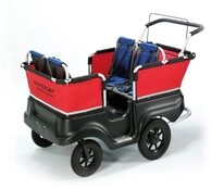 Winther Zwillings-Kombikinderwagen Turtle Kinderbus f&uuml;r 4 Kinder - Krippenbus f&uuml;r