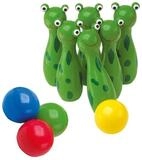 Small Foot Spielcenter Kegelspiel Frosch, (packung, 10-tlg), Gut f&uuml;r die