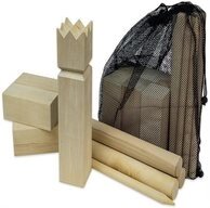 Carromco Spiel Wikingerschach - Kubb Schwedenschach Set, Wikinger Spiel,