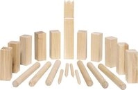 goki Spiel Kubb &ndash; Wikingerspiel aus Holz in kleiner Gr&ouml;&szlig;e mit...
