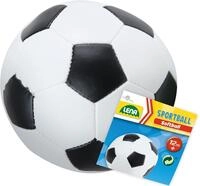 Lena&reg; Softball Soft-Fu&szlig;ball 18 cm, schwarz/wei&szlig;, Made in Europe