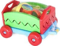 Vedes Sandform Outdoor active Nachziehwagen mit Eimergarnitur, 6-teilig, ca....